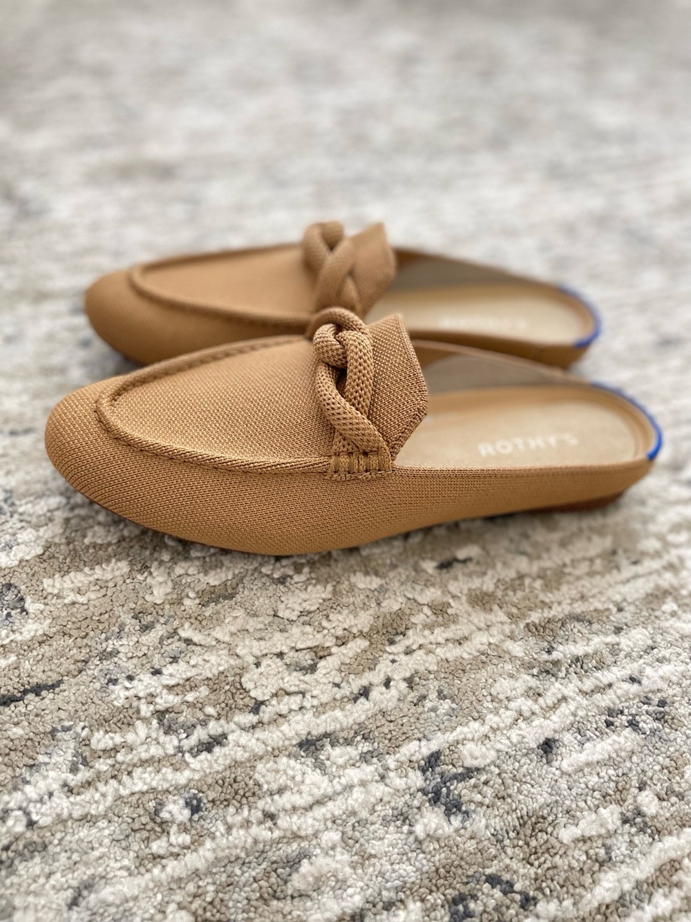 Rothys Knit Flats Size 7 Tan
